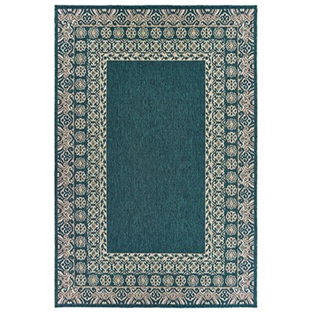 Oriental Weavers 3 ft. 3 in. x 5 ft. Latitude Rectangle Rug Blue L1503B100152ST